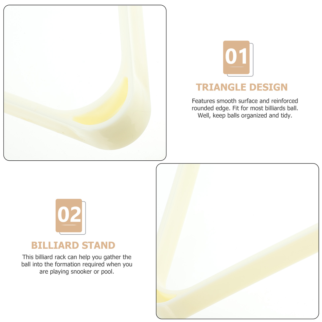 Triangle Frame | White Hard Plastic