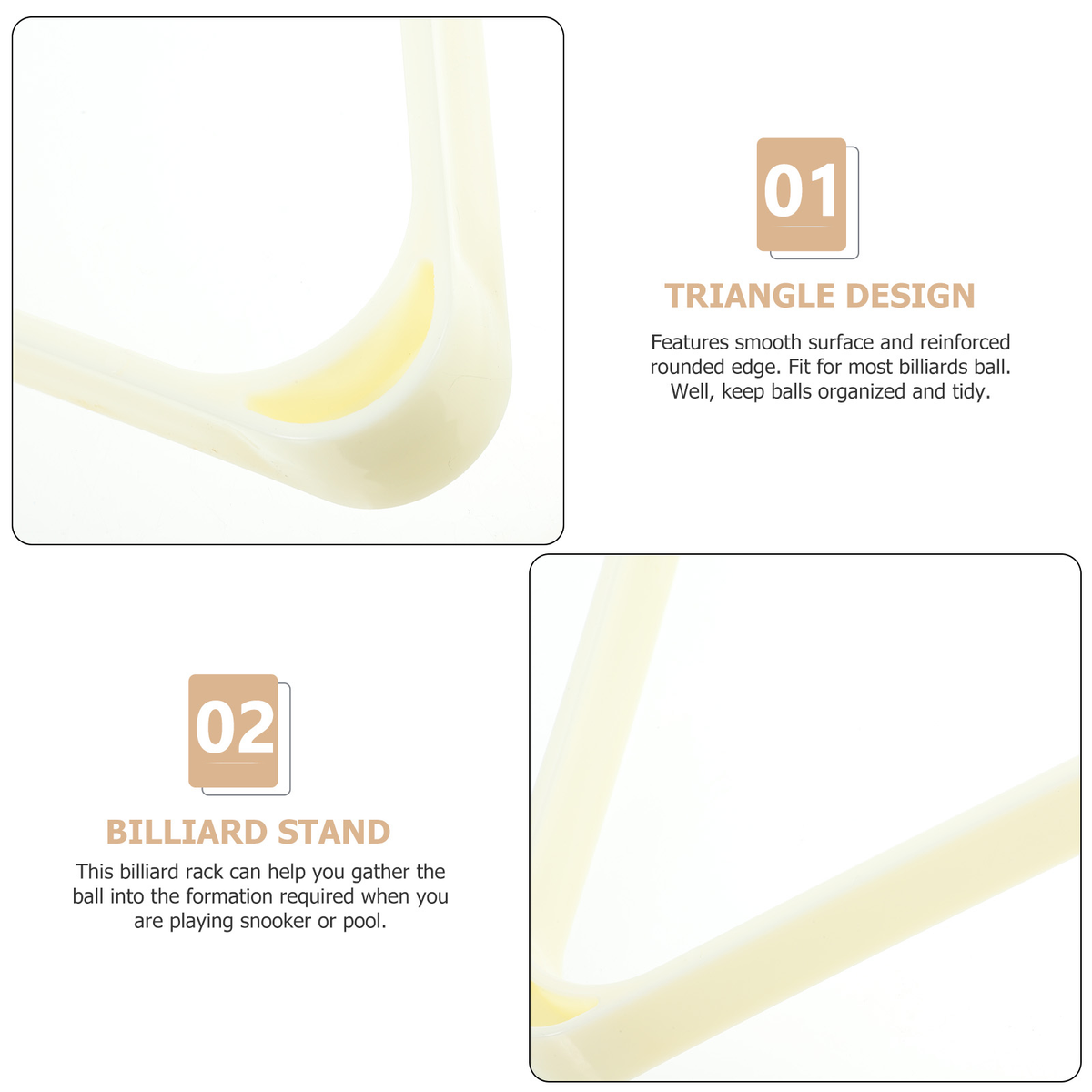 Triangle Frame | White Hard Plastic